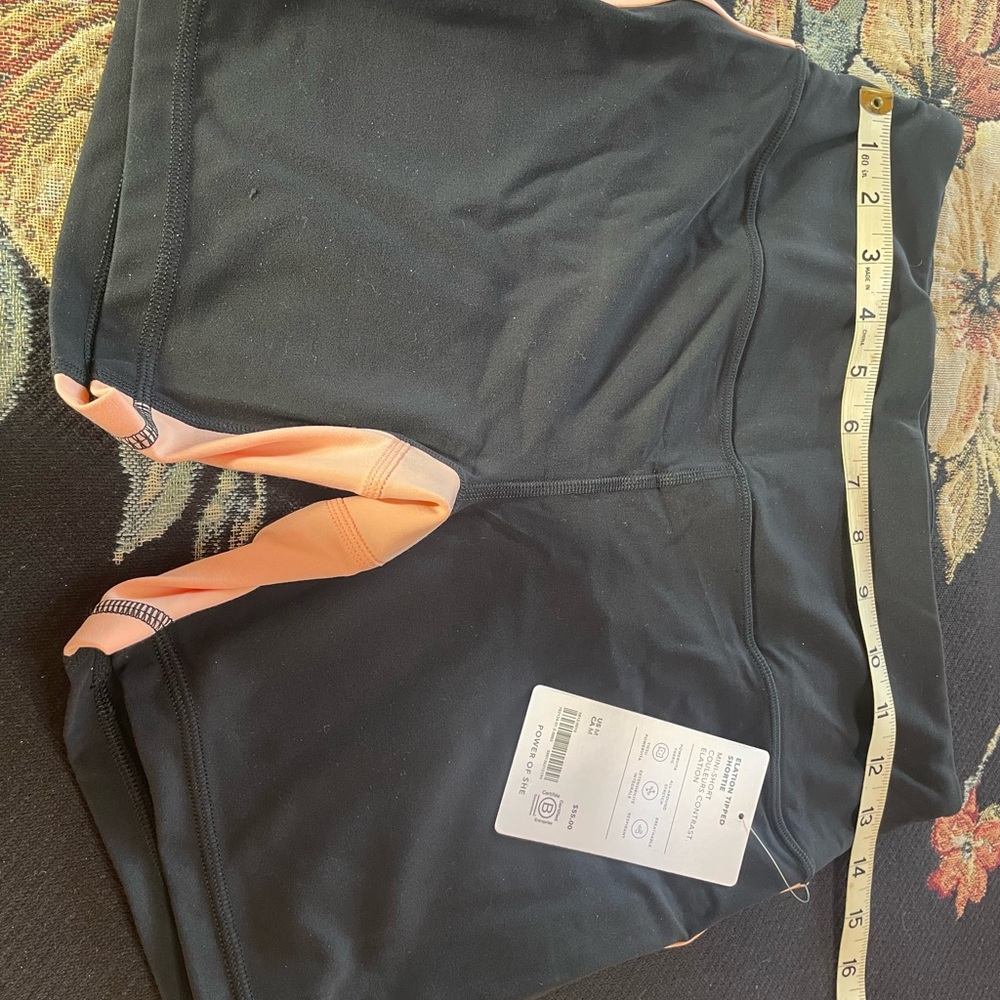 Black and peach Women's Shorts
